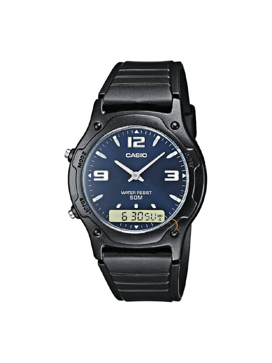 Ανδρικό ρολόι Casio AW-49HE-2A Μαύρο