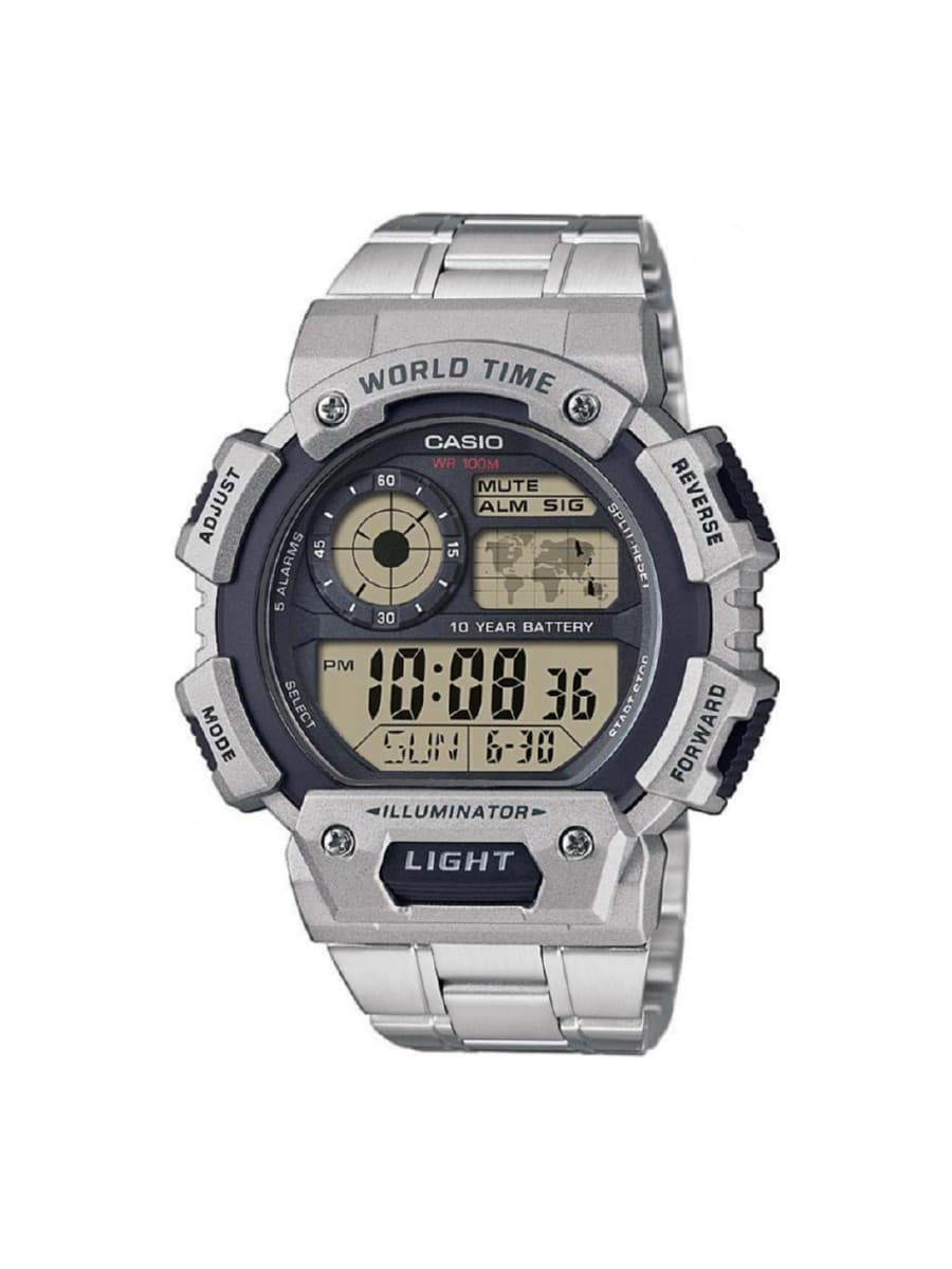 Ανδρικό ρολόι Casio AE-1400WHD-1AV Ασημί