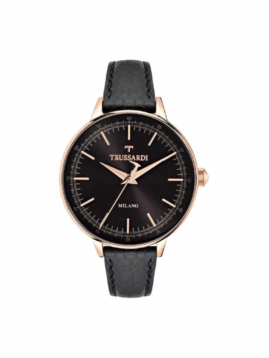 Γυναικείο ρολόι Trussardi R2451120502 Μαύρο