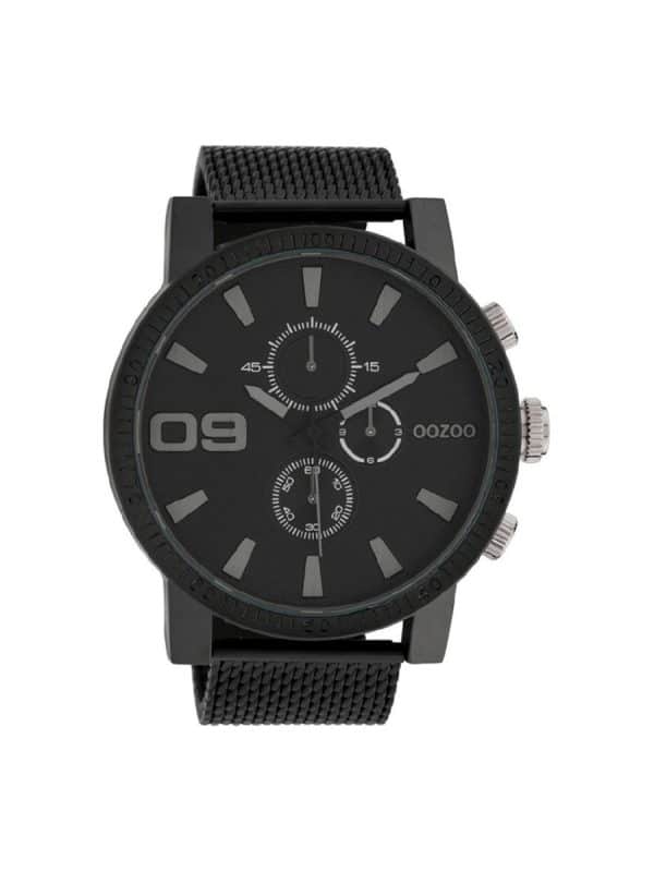 Ανδρικό ρολόι Oozoo C10264 Μαύρο Μπρασελέ