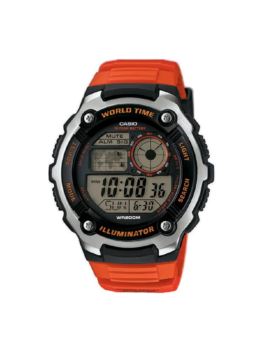 Ανδρικό ρολόι Casio AE-2100W-4AV Πορτοκάλι