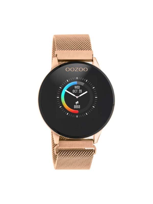 Γυναικείο ρολόι Oozoo Smartwatch Q00117 Ροζ Χρυσό Μπρασελέ