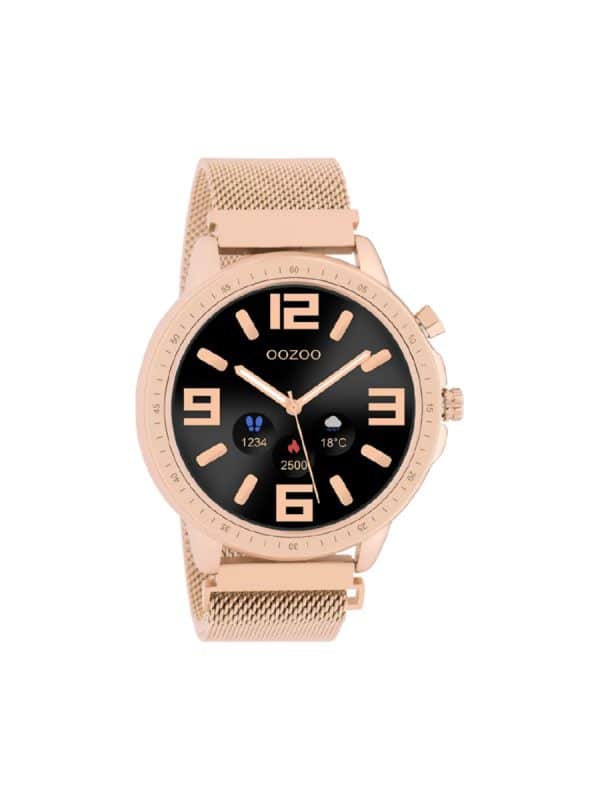Γυναικείο ρολόι Oozoo Smartwatch Q00307 Ροζ Χρυσό Μπρασελέ