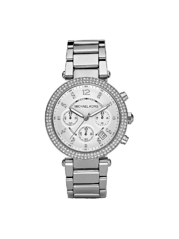 Michael Kors Parker MK5353 ασημί γυναικείο ρολόι με μπρασελέ