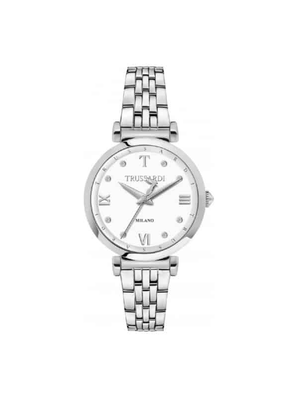Γυναικείο ρολόι Trussardi T-Twelve R2453138501 Ασημί