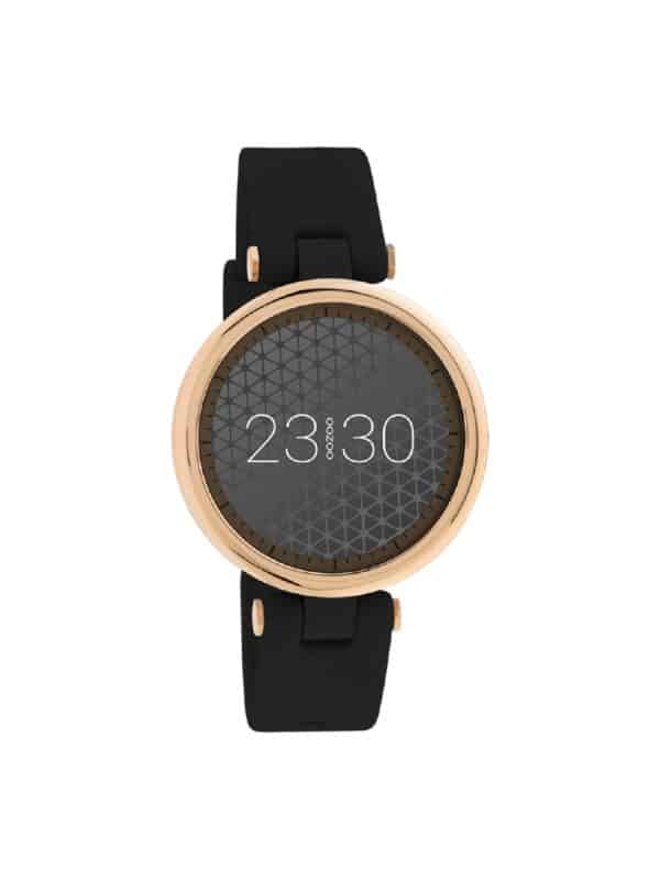 Γυναικείο ρολόι Oozoo Smartwatch Q00406 Μαύρο Λουράκι