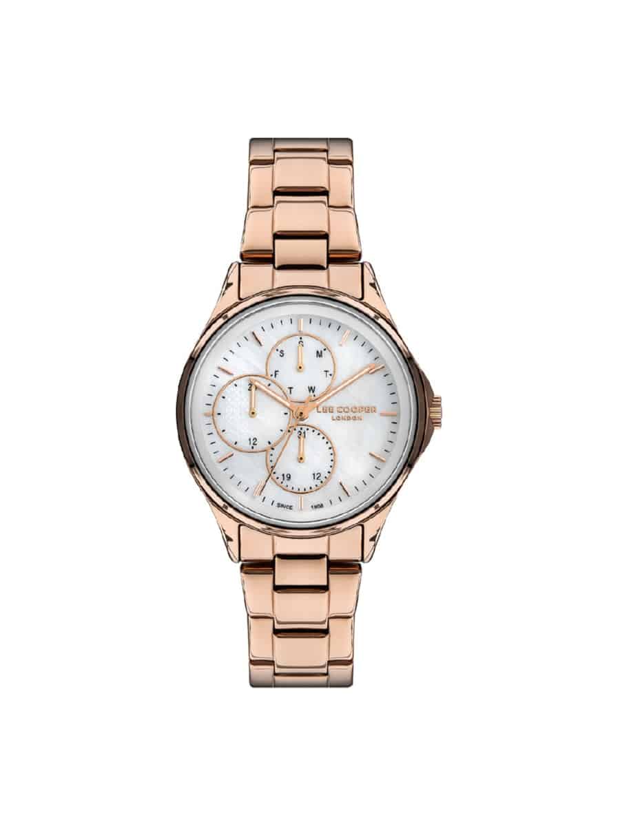 Γυναικείο ρολόι Lee Cooper LC07244.420 Ροζ Χρυσό