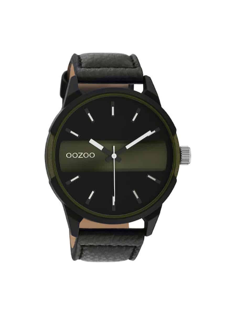 Oozoo C11002 Timepieces μαύρο ρολόι 