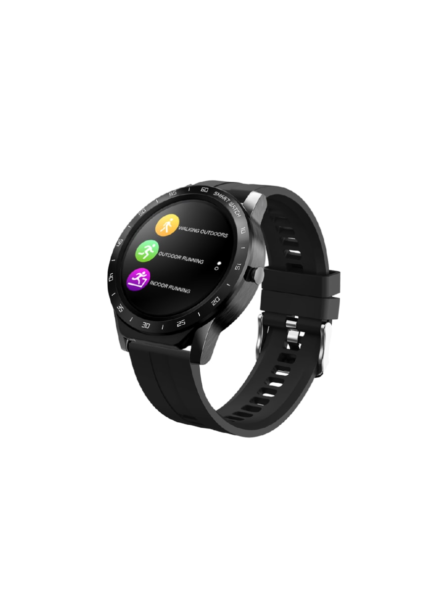DAS.4 smartwatch SP20 90011 μαύρο με λουράκι σιλικόνης
