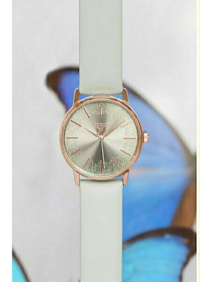 Oozoo Timepieces C10931 γκρι δερμάτινο λουράκι