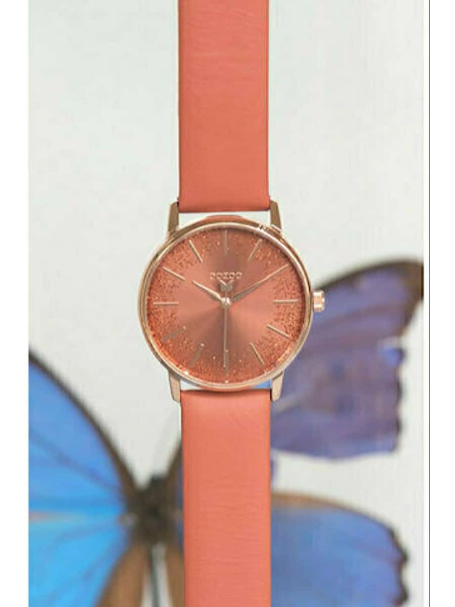 Oozoo Timepieces C10934 πορτοκαλί δερμάτινο λουράκι