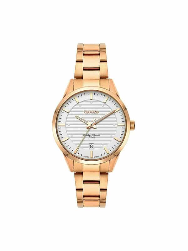 Breeze Retraux 212361.4 γυναικείο ρολόι με ροζ χρυσό μπρασελέ