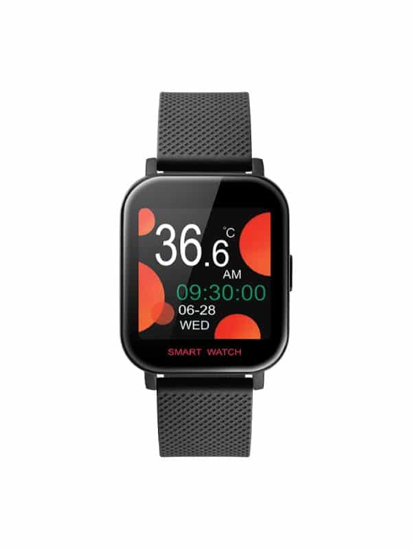 DAS.4 smartwatch SL44-50231 με μαύρο λουράκι σιλικόνης