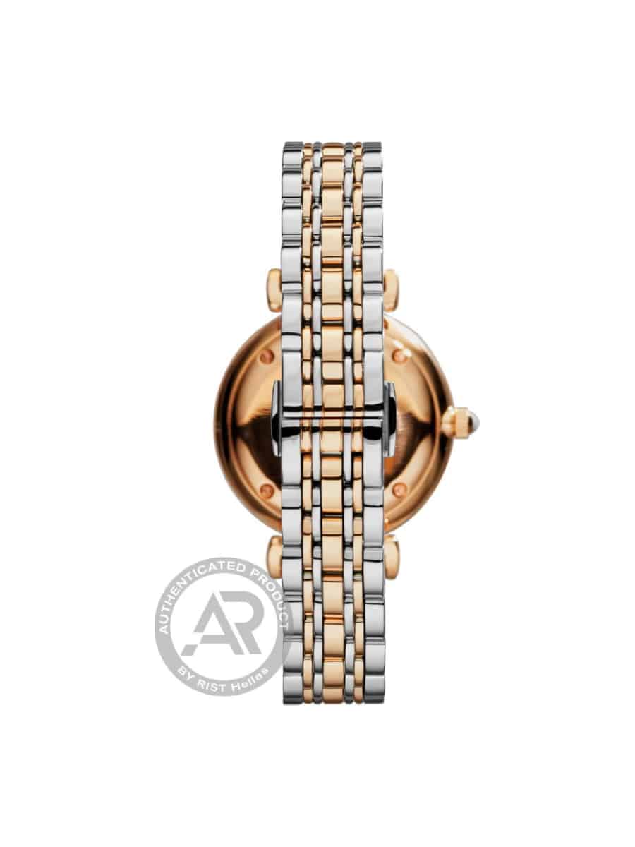 Emporio Armani AR1840 Gianni T-Bar γυναικείο δίχρωμο ρολόι