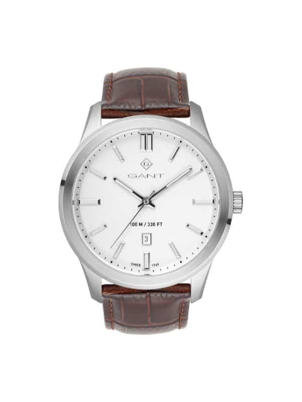 Gant Bridgeton G182001 ανδρικό ρολόι με καφέ δερμάτινο λουράκι