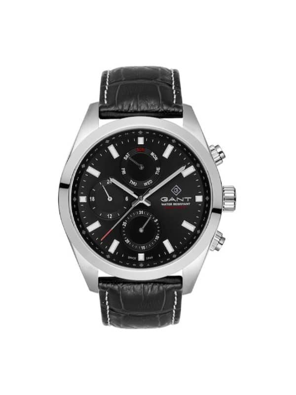 Gant G183001 ρολόι με μαύρο δερμάτινο λουράκι