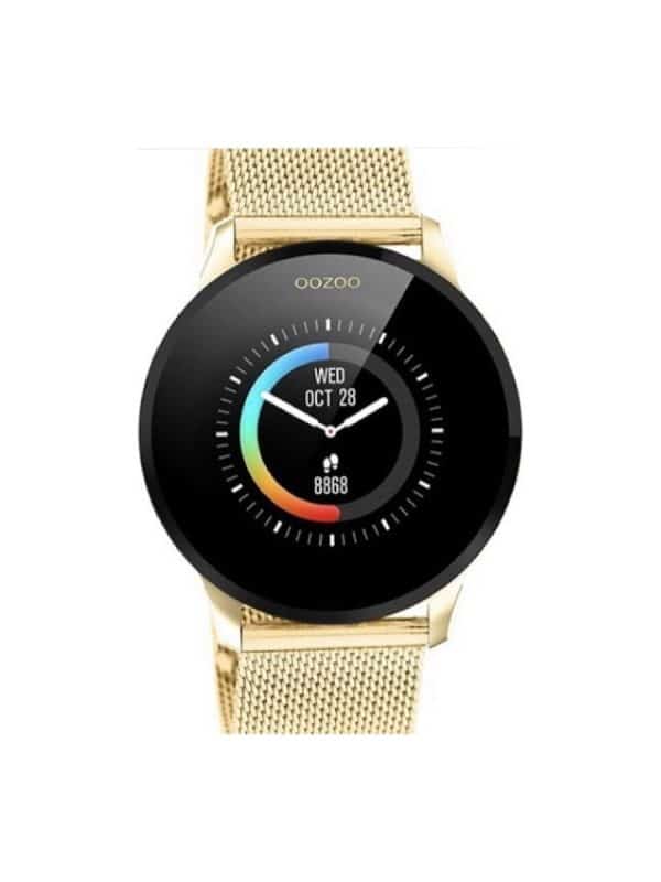 Oozoo Q00121 smartwatch χρυσό με παλμογράφο