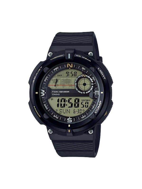 Casio SGW-600H-9AER ψηφιακό ρολόι με μαύρο λουράκι