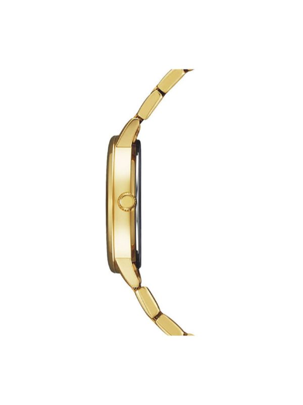 Citizen EU6092-59E χρυσό γυναικείο ρολόι με μαύρο καντράν