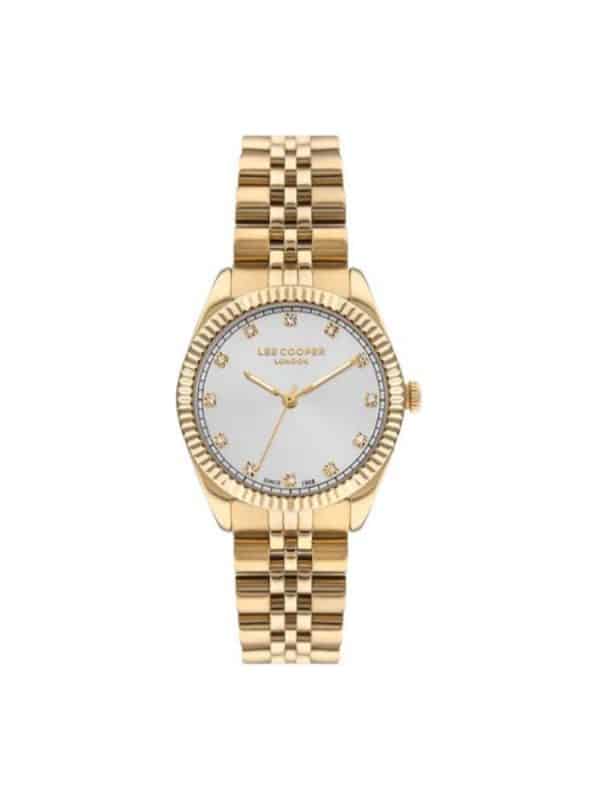 Lee Cooper LC07681.130 γυναικείο ρολόι με χρυσό μπρασελέ