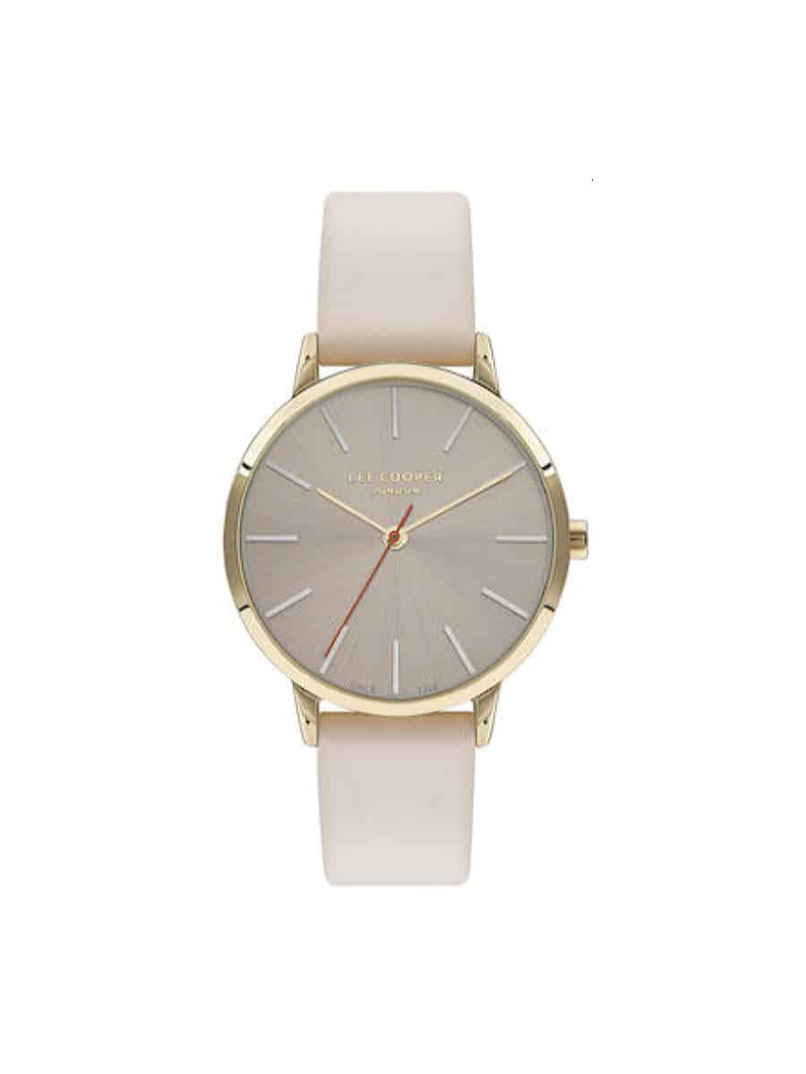 Lee Cooper LC07646.166 γυναικείο ρολόι με μπεζ δερμάτινο λουράκι Lee Cooper LC07646.166 γυναικείο ρολόι με μπεζ δερμάτινο λουράκι