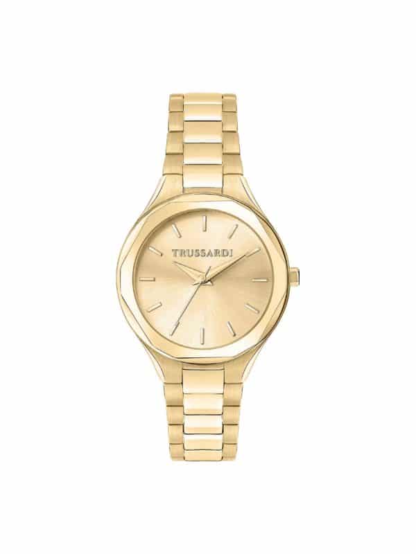 Trussardi R2453157505 γυναικείο ρολόι με χρυσό μπρασελέ