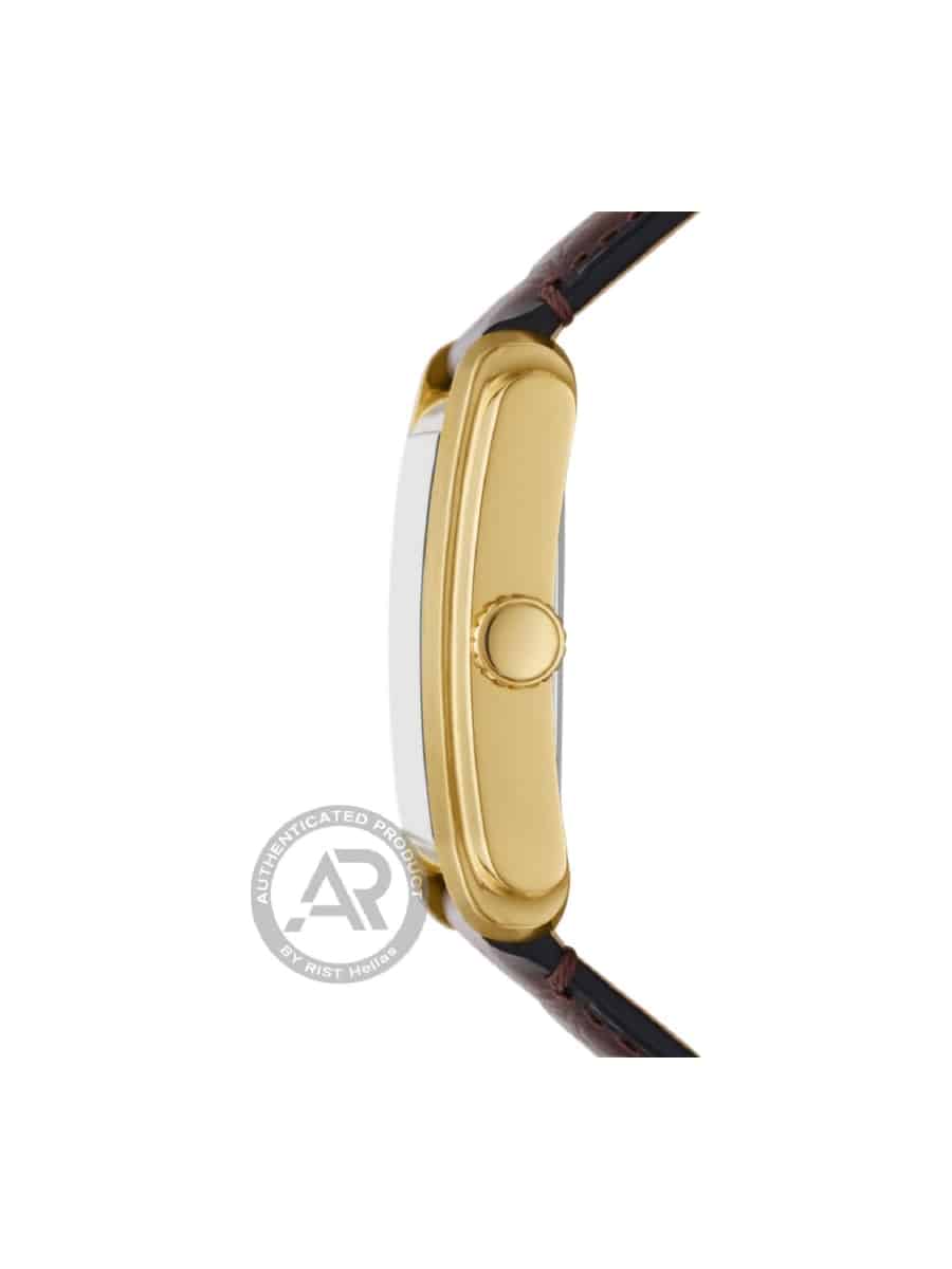 FS6011_2 Fossil Carraway FS6011 ανδρικό με καφέ κροκό δερμάτινο λουράκι - Image 4