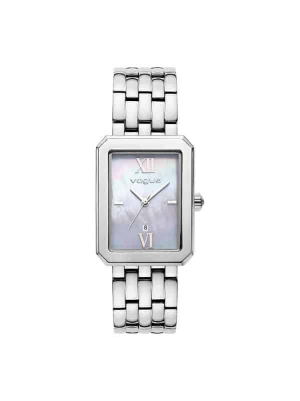 Γυναικείο ρολόι VOGUE Octagon 613781 ασημί μπρασελέ