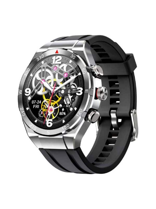 DAS.4 ST50 Smartwatch 95041 με μαύρο λουράκι σιλικονης
