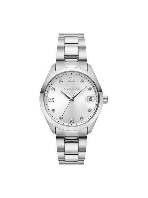 Vogue 614281 γυναικείο ρολόι με ασημί μπρασελέ