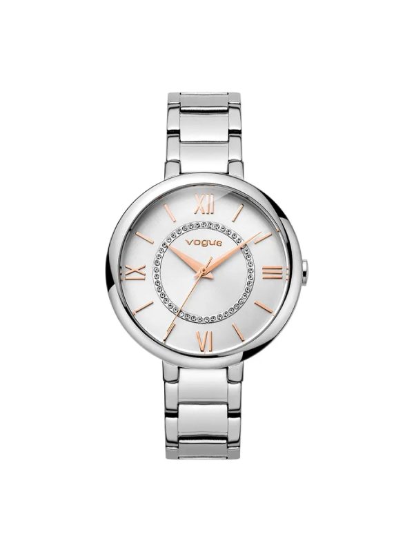 Vogue 812982 Perfume γυναικείο ρολόι με ασημί μπρασελέ
