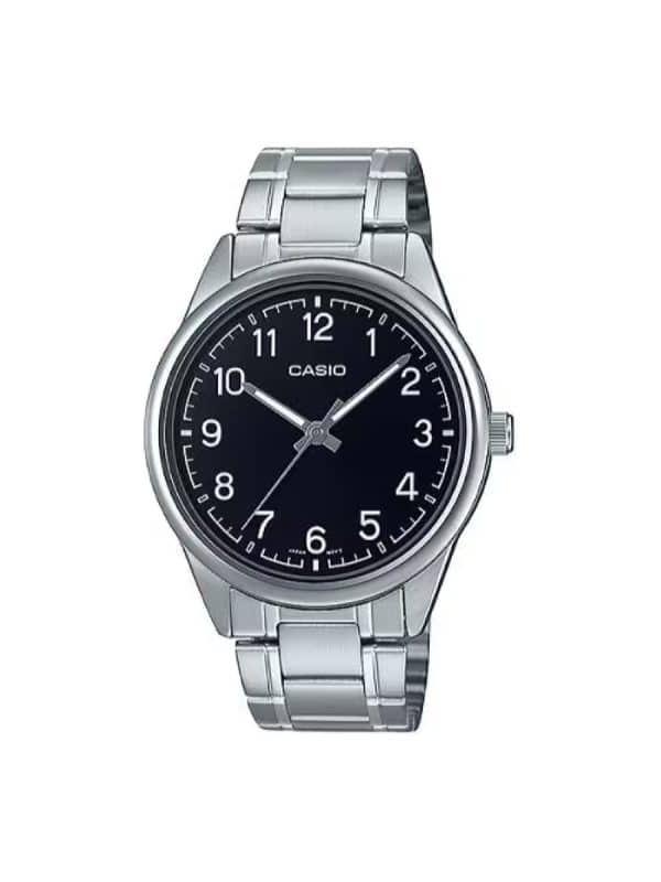 Ανδρικό ρολόι Casio Standard MTP-V005D-1B4UDF ασημί μπρασελέ