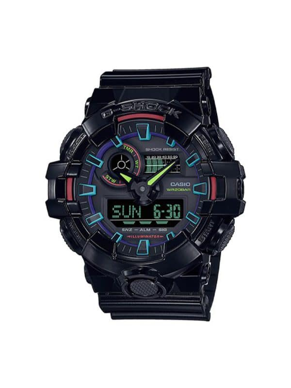 Casio G-Shock GA-700RGB-1AER ανδρικό ρολόι