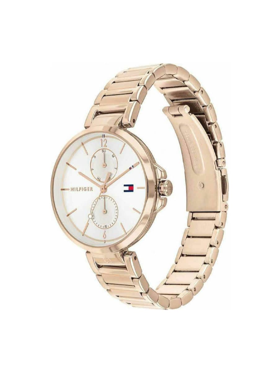 Ρολόι Tommy Hilfiger 1782124 Angela γυναικείο ροζ χρυσό μπρασελέ