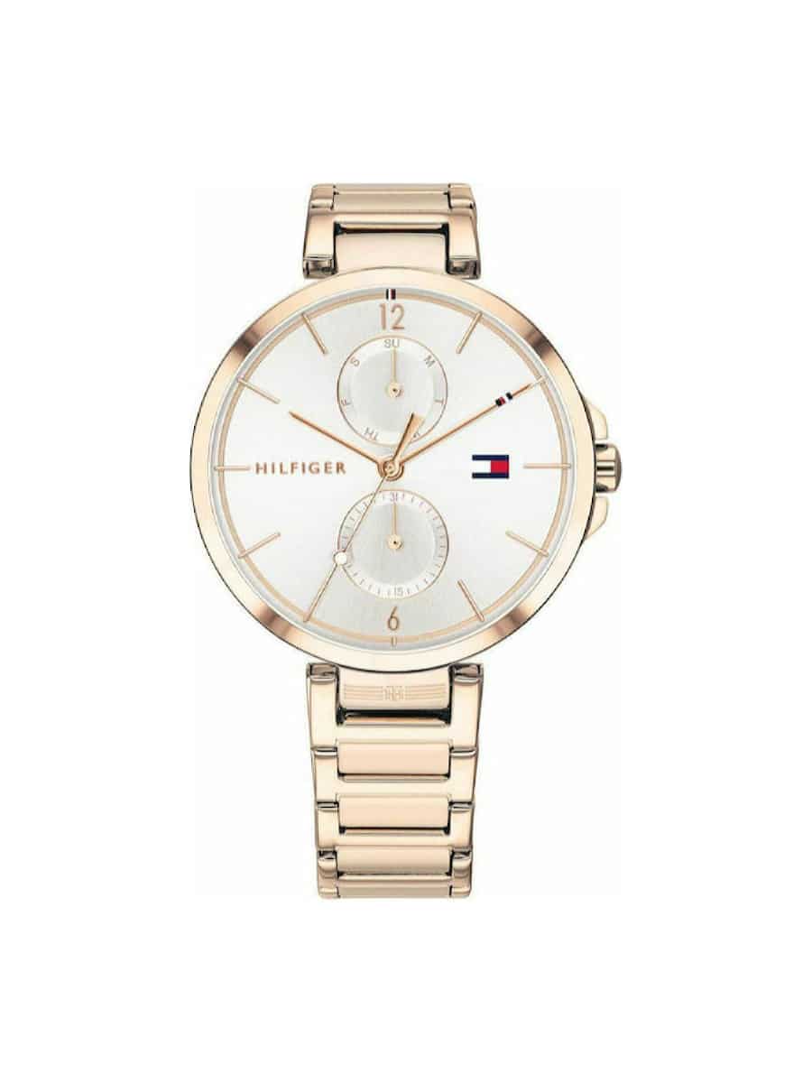 Ρολόι Tommy Hilfiger 1782124 Angela γυναικείο ροζ χρυσό μπρασελέ