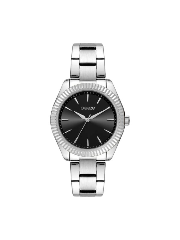 Γυναικείο ρολόι Breeze Elitistic 612411.7 ασημί μπρασελέ
