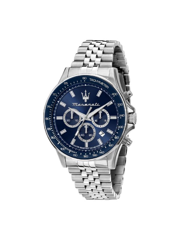 Maserati Sfida R8873640025 ασημί ανδρικό ρολόι με χρονογράφο
