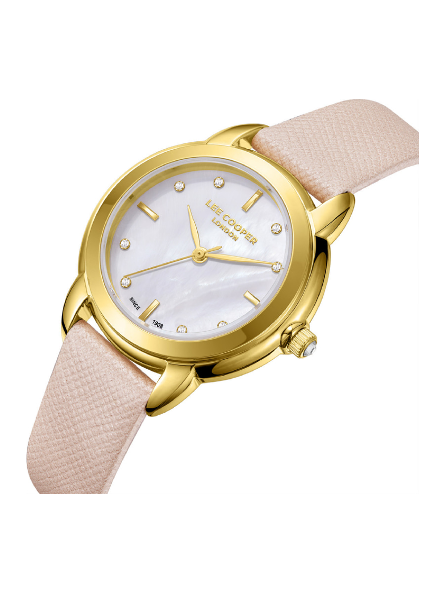 lc08025.120-2 Γυναικείο ρολόι Lee Cooper LC08025.120 ροζ λουράκι - Image 2