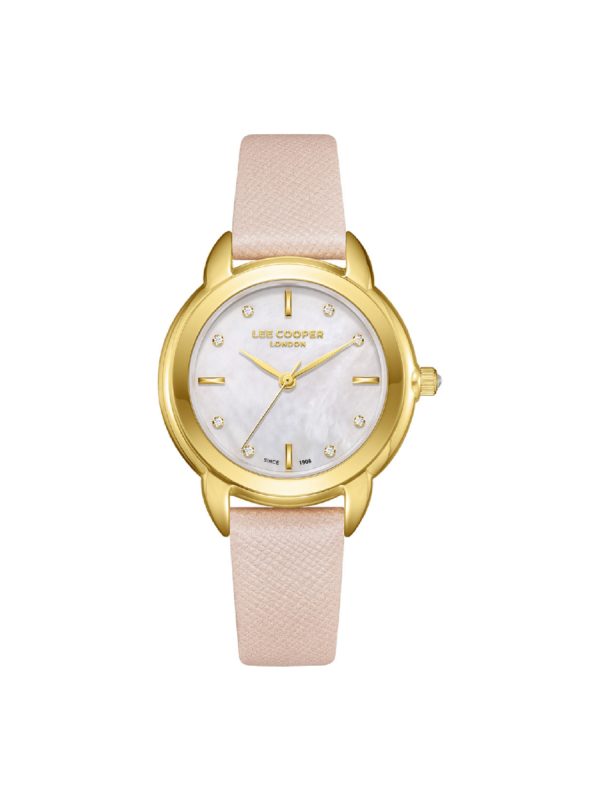 Γυναικείο ρολόι Lee Cooper LC08025.120 ροζ λουράκι
