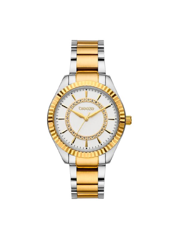 Breeze Magnificent 712471.1 δίχρωμο μπρασελέ και κρύσταλλα Swarovski