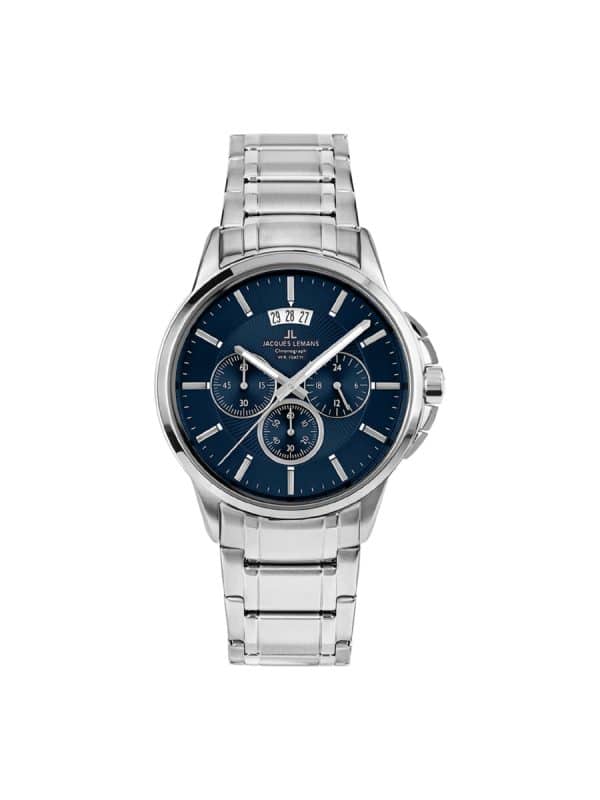 Jacques Lemans Sydney 1-1542I ασημί ανδρικό ρολόι