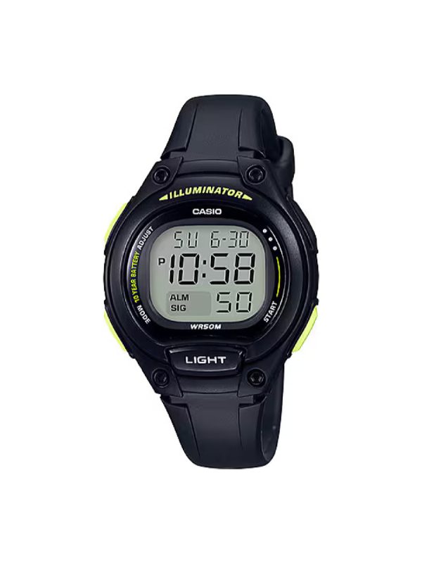 Casio Standard LW-203-1BVDF illuminator μαύρο λουράκι