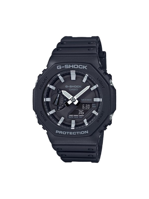 Casio G-SHOCK GA-2100-1AER analog-digital μαύρο