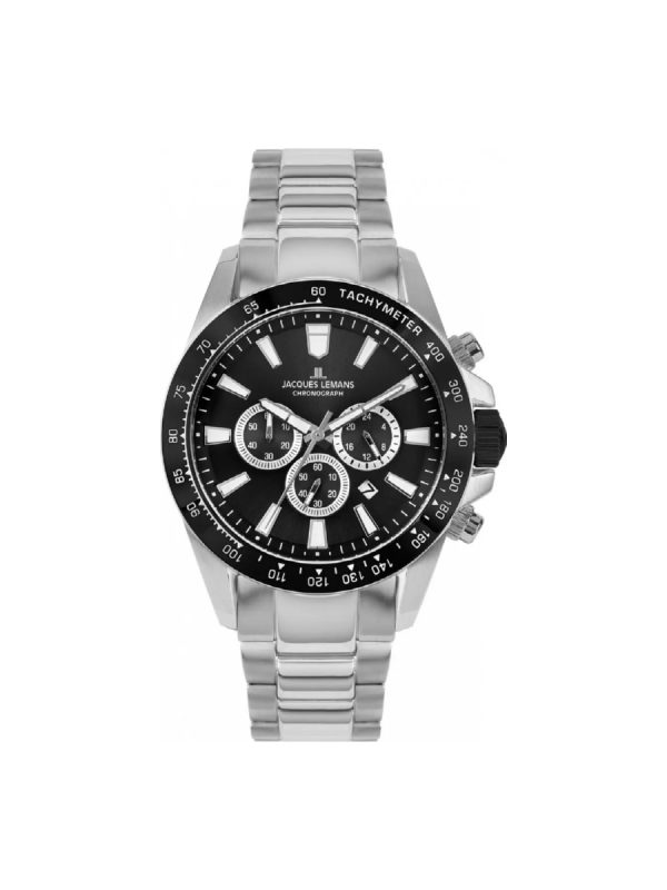 Jacques Lemans Liverpool 1-2140E ασημί ανδρικό ρολόι