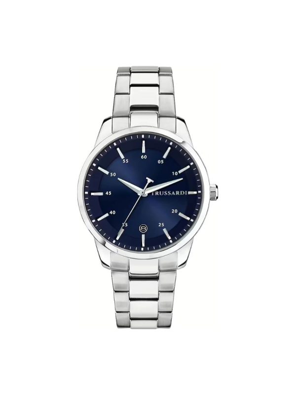 Ανδρικό ρολόι Trussardi T-Bridge R2453171004 ασημί μπρασελέ