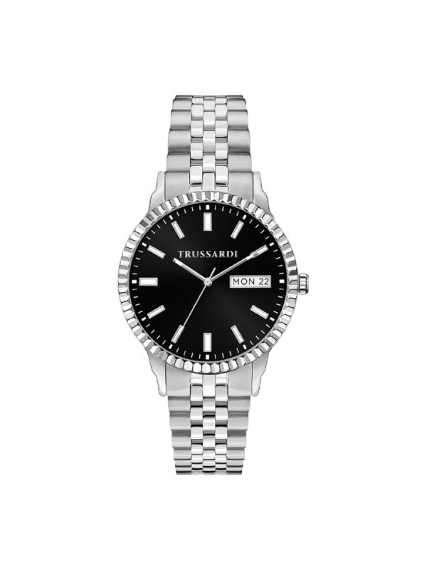 Ανδρικό ρολόι Trussardi R2453141012 ασημί μπρασελέ