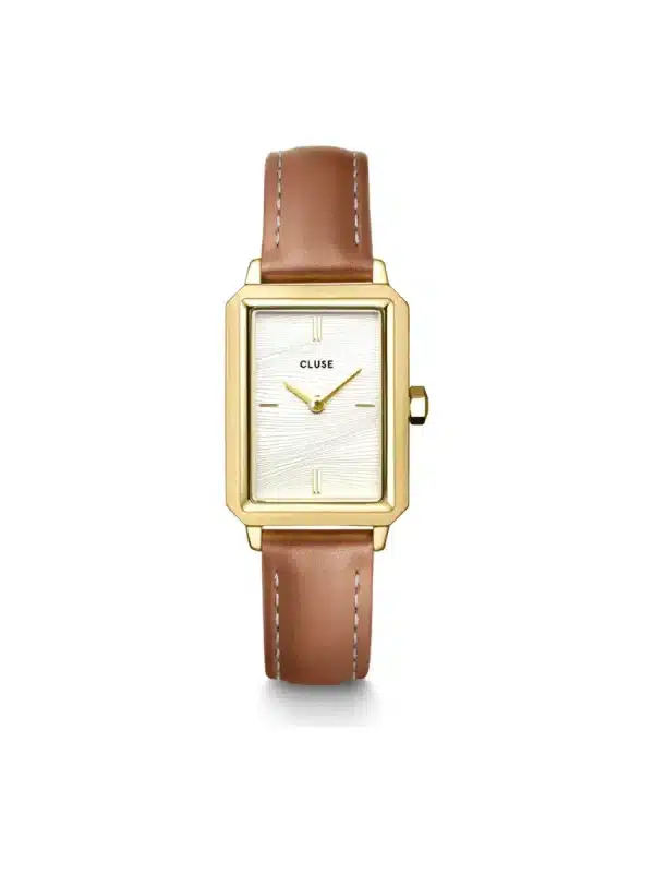 Γυναικείο Cluse Fluette CW11515 με καφέ δερμάτινο λουράκι