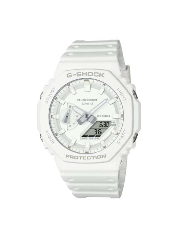 G-Shock GA-2100-7A7ER άσπρο λουράκι από καουτσούκ