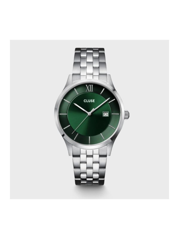 Ανδρικό Cluse Aravis CW22702 ασημί μπρασελέ