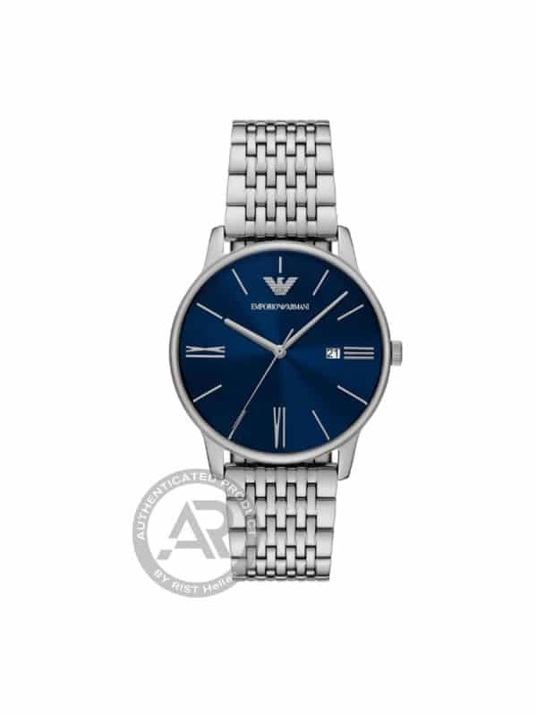 Emporio Armani Minimalist AR11674 ανδρικό ρολόι ασημί